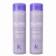 KORBAN Blond Repair — Набір фіолетовий шампунь та інтенсивний реставратор для волосся 
